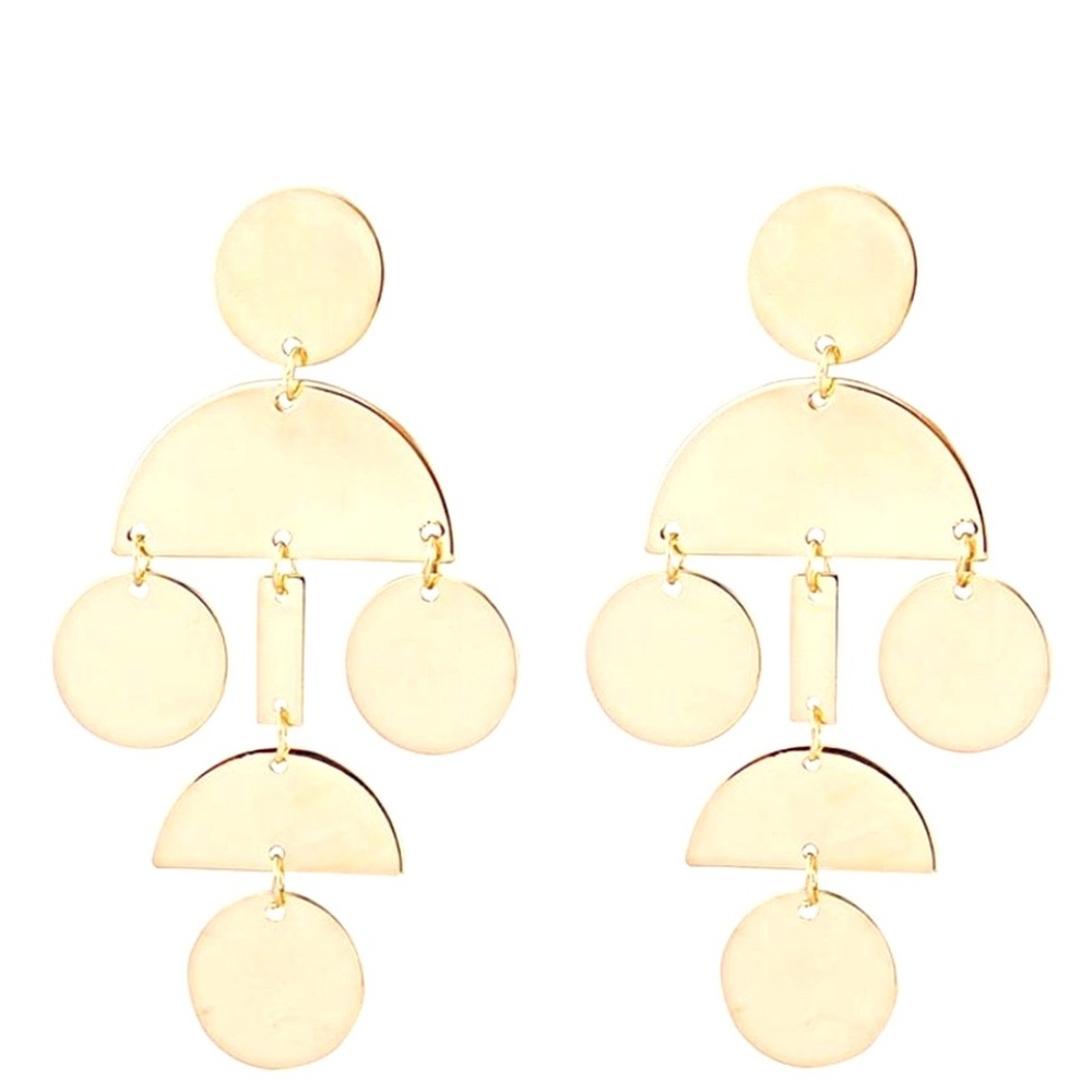 Cristabel Geometric Chandelier Earrings